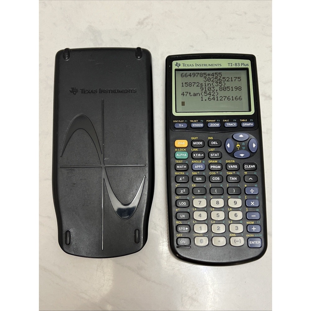 Texas Instruments TI-83 Plus Graphing Calculator with Cover